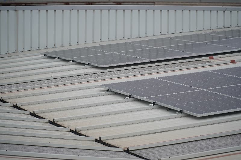 cubierta panel solar industrial